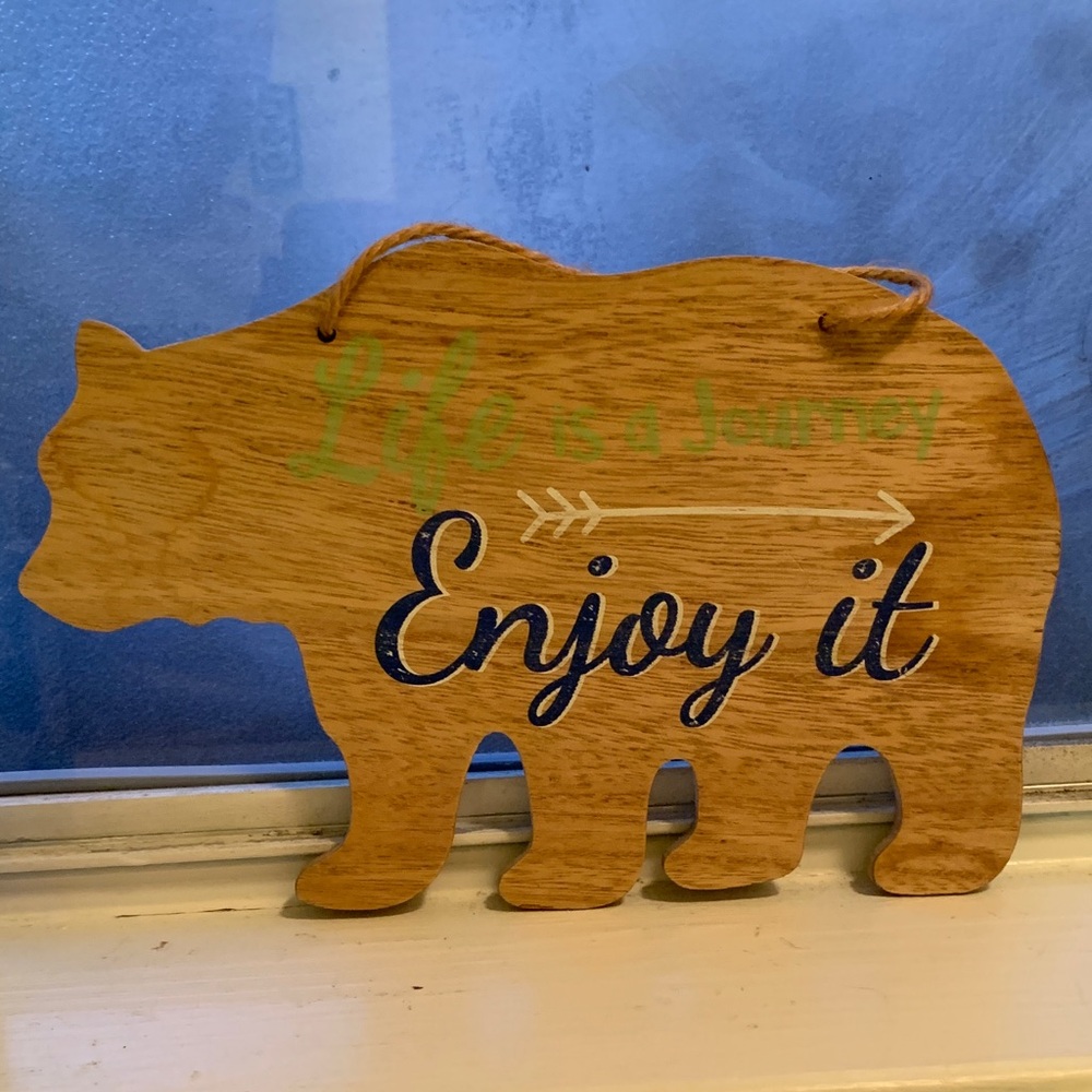 Wooden Bear Wall Decor
